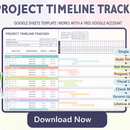 Project Timeline Tracker – Google Sheets – Instant Download