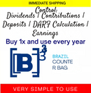 FII Dividends and Buy-Hold Share Control Spreadsheet