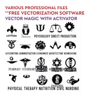 Mandala Professions Photo Frame Vector Pack