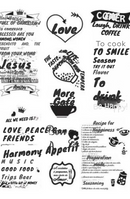 Vector Pack Phrases Kitchen Cafe Stickers Lase Router Cnc